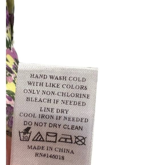 NWT LOST + WANDER Matisses Dream Purple Yellow Multi colorMini Dress Size XS - Picture 12 of 12